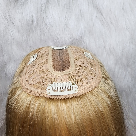 Human Hair Topper Piece size 5"×4" - Picture 3 of 4